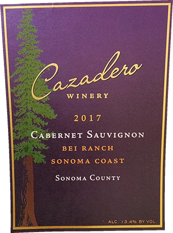 2017 Bei Ranch Cabernet Sauvignon label